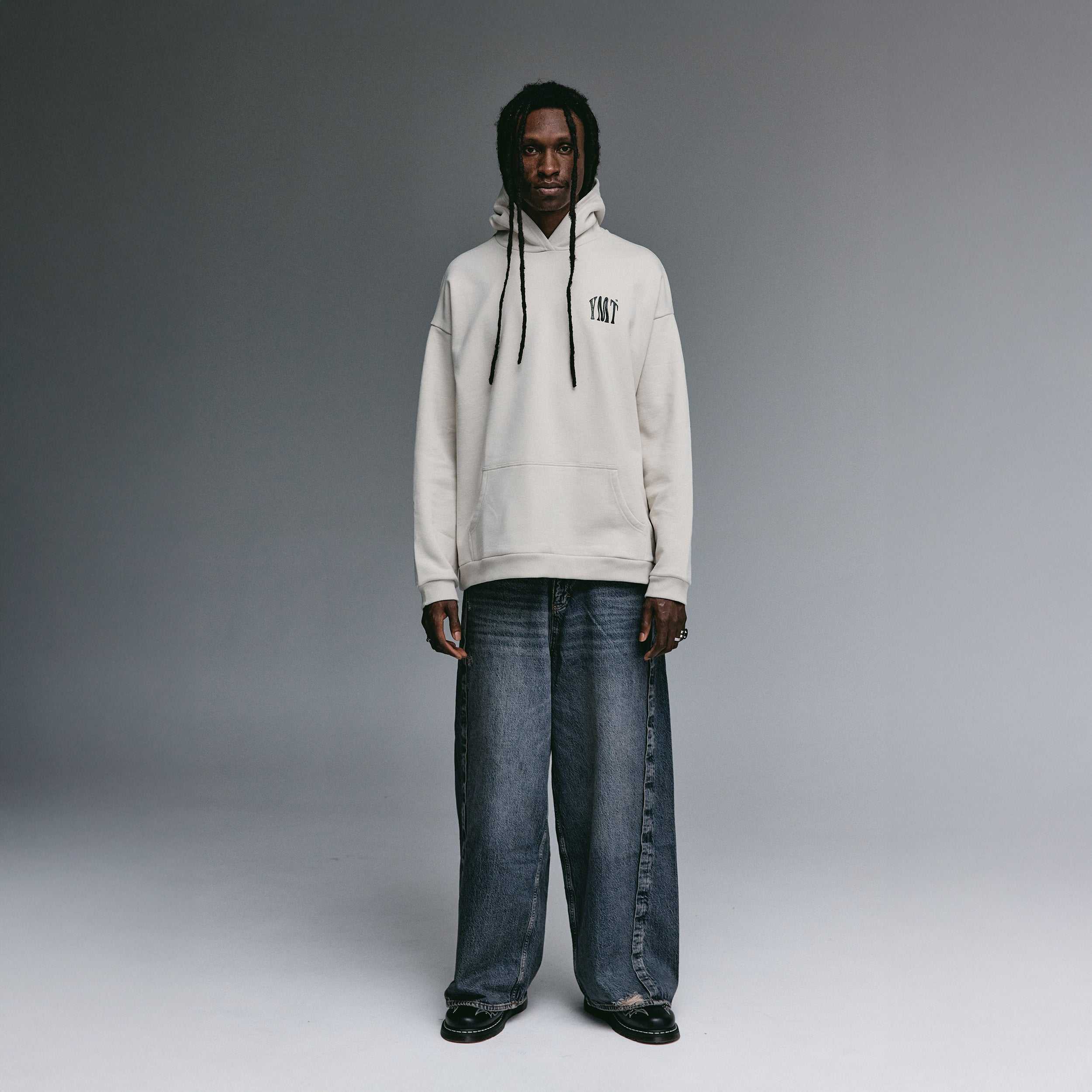 Suction Force Beige Hoodie | YEMAT™ Menswear