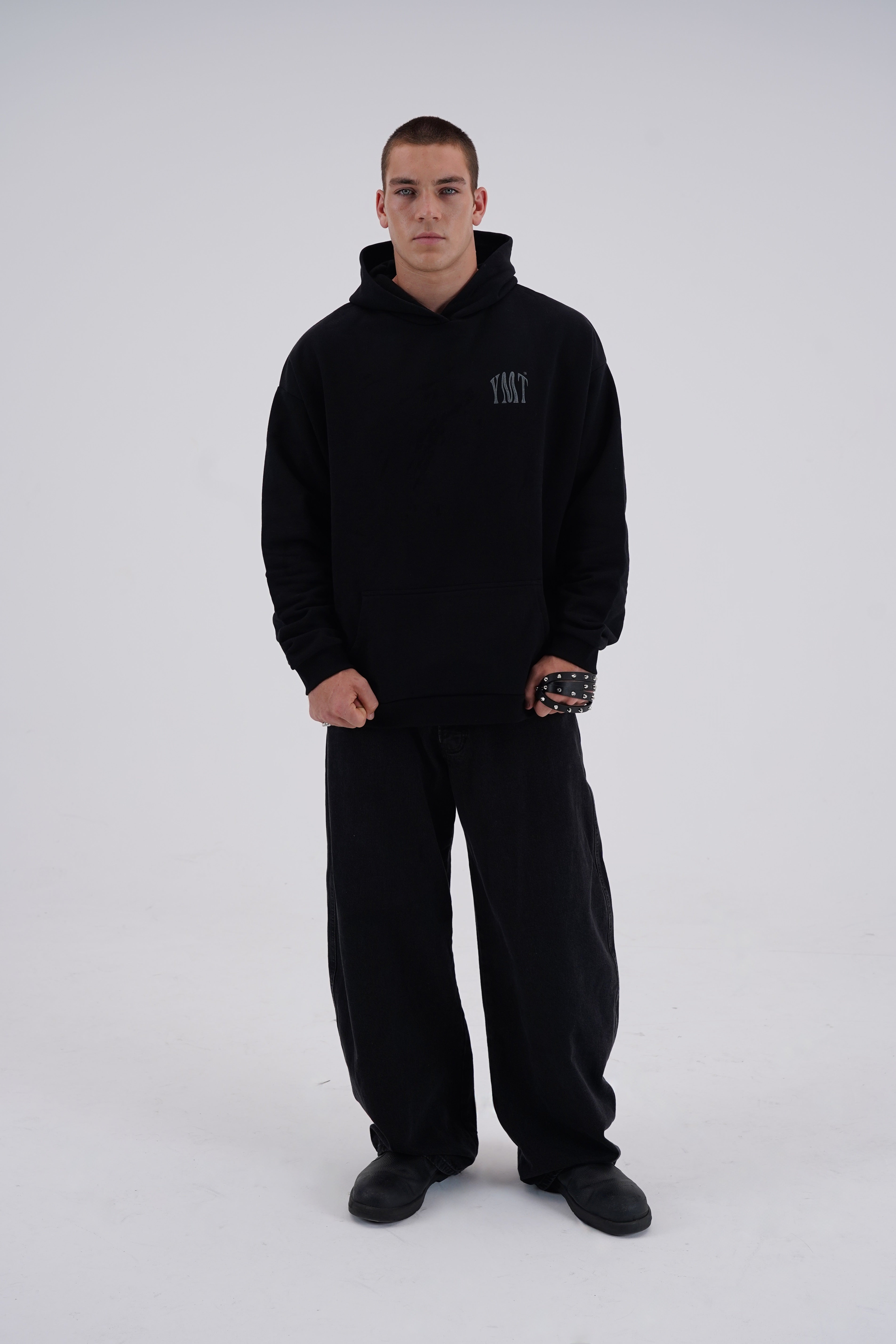 Suction Force Beige Hoodie