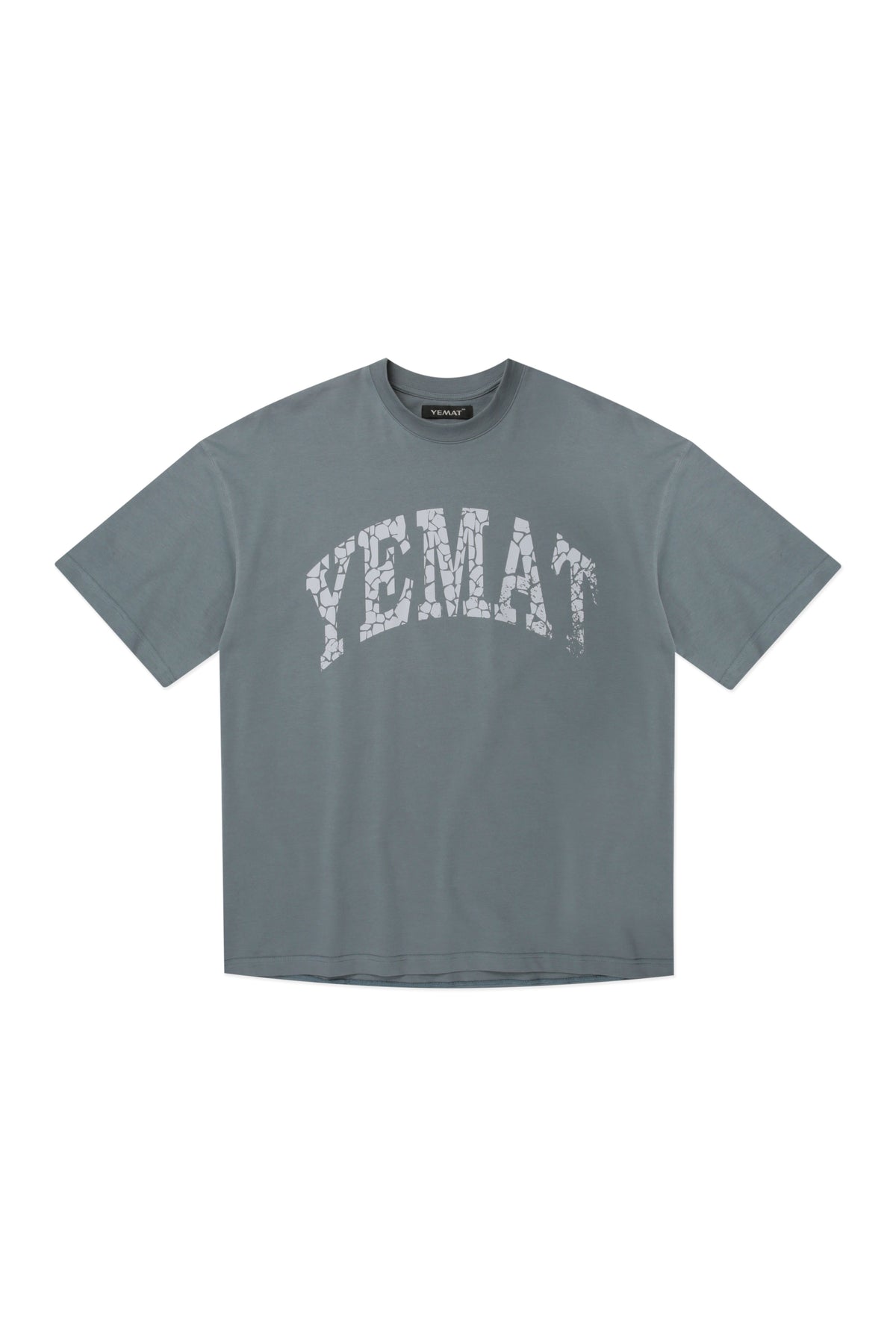 YEMAT Fracture Tee — flat lay front showing full silhouette
