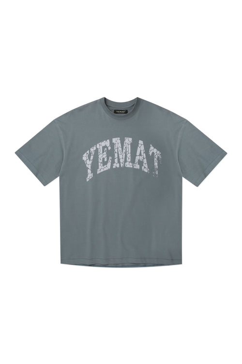 YEMAT Fracture Tee — flat lay front showing full silhouette