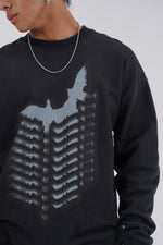 Yemat Echo Slava Jumper bird graphic chest detail 450 GSM heavyweight organic cotton made in Portugal