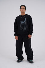 Yemat Echo Slava Jumper male front full view bird graphic 450 GSM heavyweight organic cotton streetwear Australia