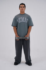 Yemat Fracture Edge Classic Tee male front oversized fit YEMAT print organic cotton streetwear